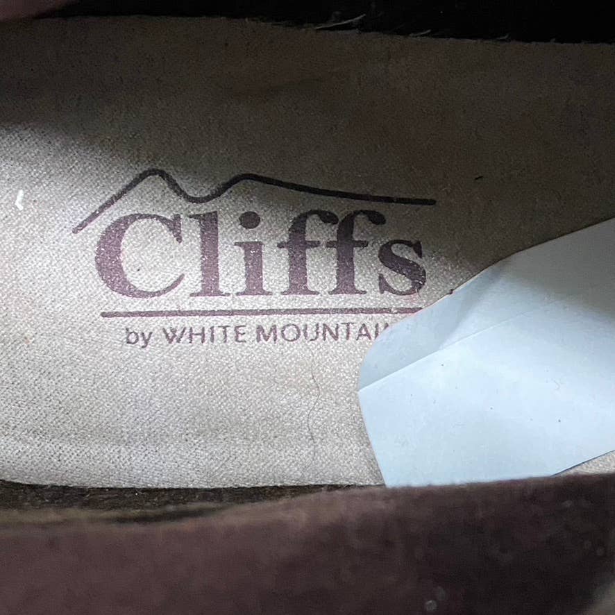 CLIFFS By White Mountain Tobacco Duena Faux-Fur Lace-Up Hiker Boots SZ 6.5