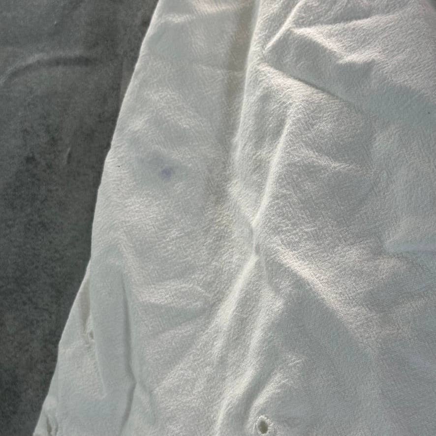 INC INTERNATIONAL CONCEPTS Women's Bright White High-Rise Eyelet Shorts SZ 10