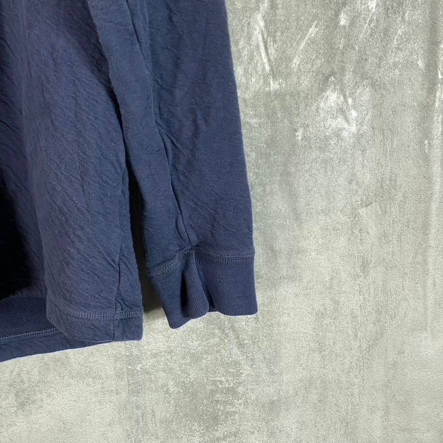 ABERCROMBIE & FITCH Men's Navy Pullover Henley Sweatshirt SZ M