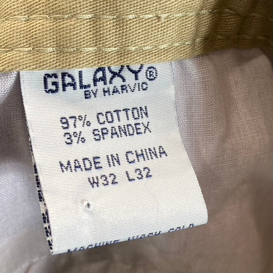 GALXY By HARVIC Men's Tan Straight-Leg Chino Pants SZ 32X32