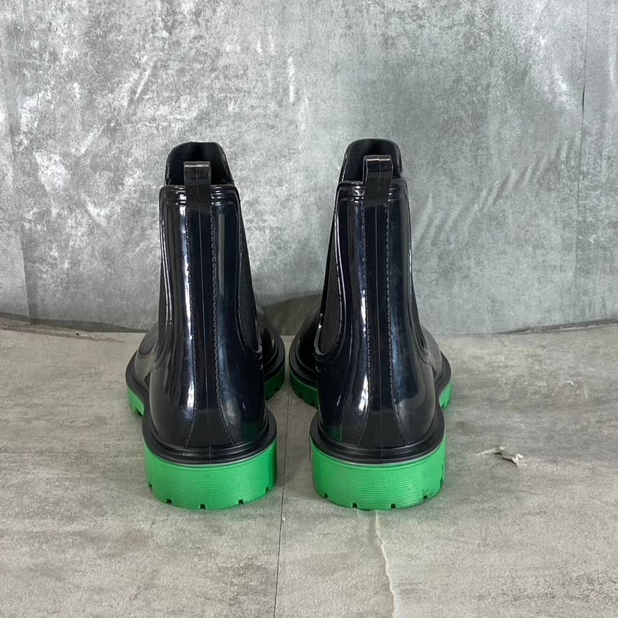 INC INTERNATIONAL CONCEPTS Women's Black Rylien Round-Toe Pull-On Rain Boot SZ10
