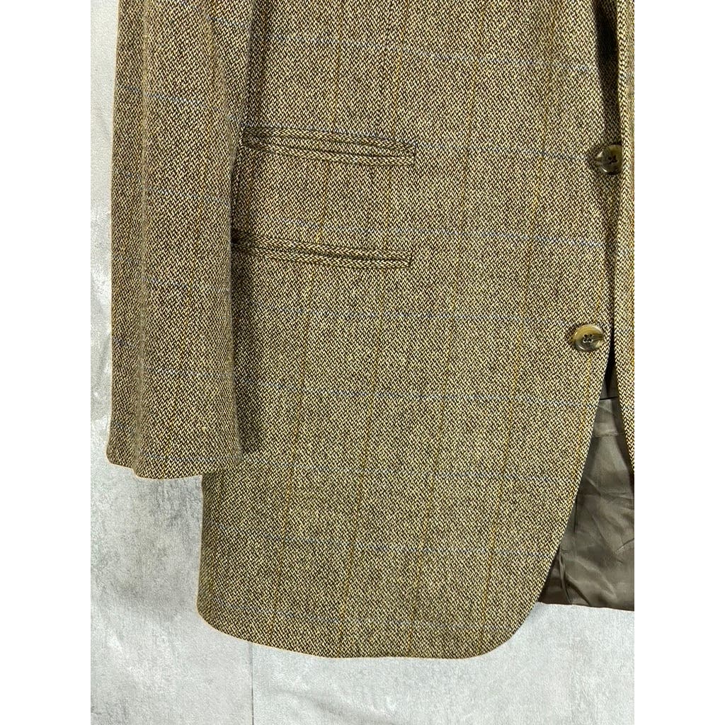 BROOKS BROTHERS 1818 Men's Brown Three-Button Suit Jacket SZ 40R
