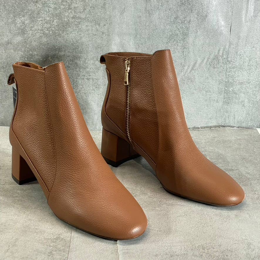 JACK ROGERS Women's Mocha Berkley Water Resistant Block-Heel Booties SZ 8.5