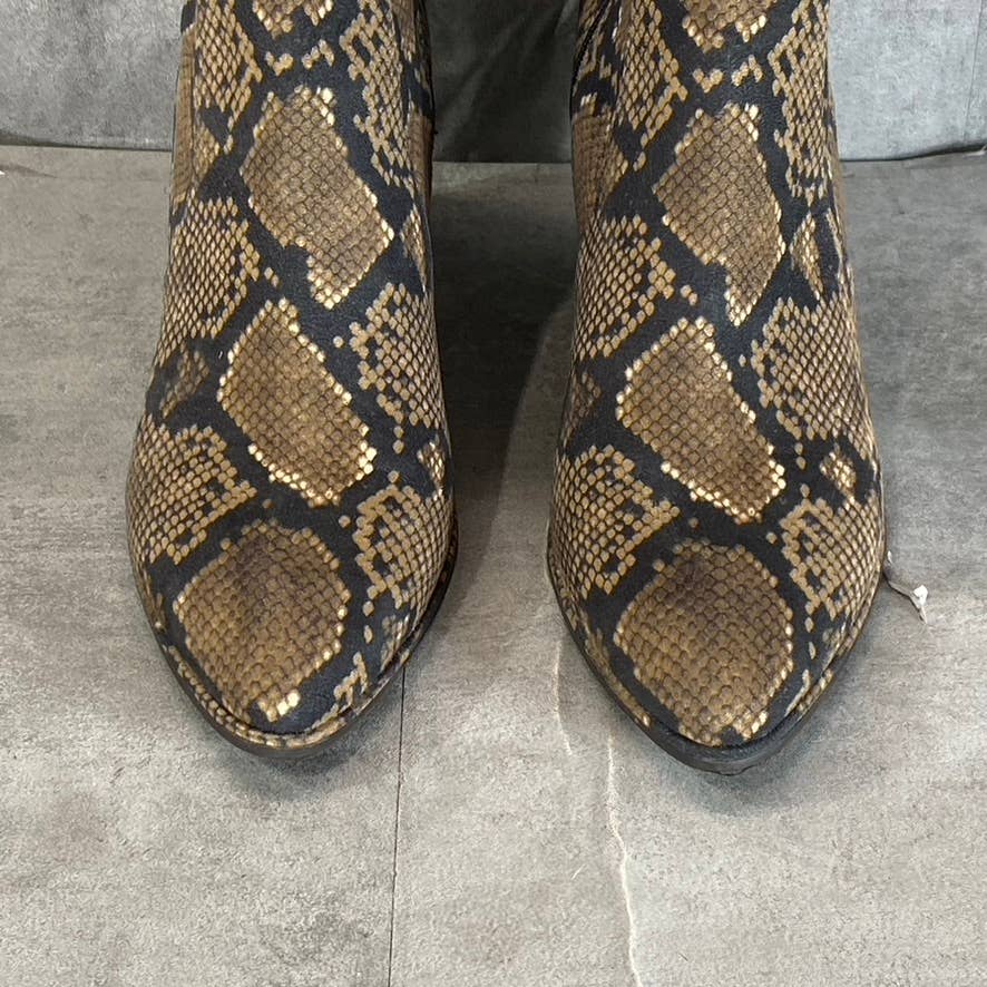 MARC FISHER Women's Snake Multi Luley Almond-Toe Over-The-Knee Boots SZ 10