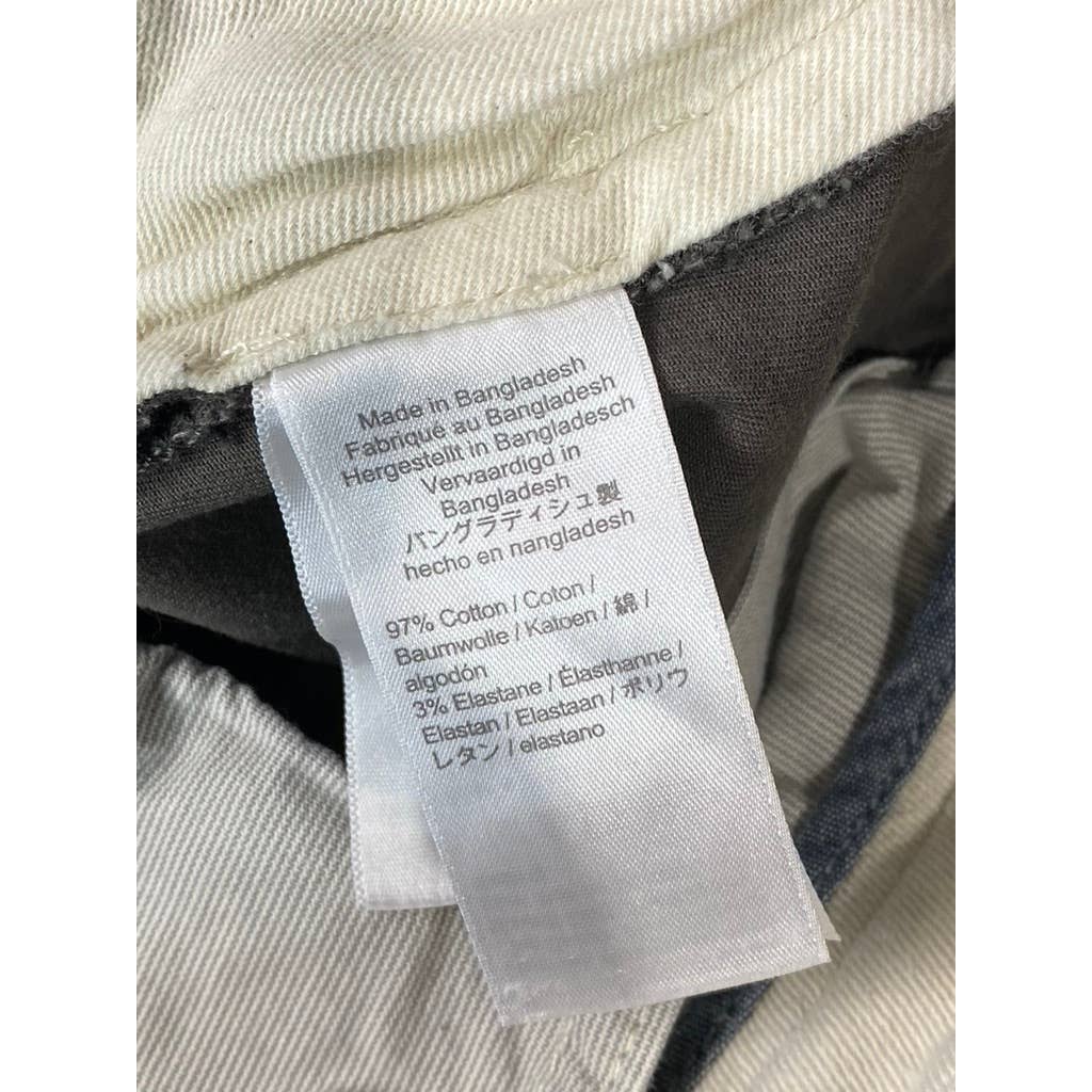 J.CREW Men's Onyx Grey 250 Stretch Skinny-Fit Chino Pants SZ 31X30