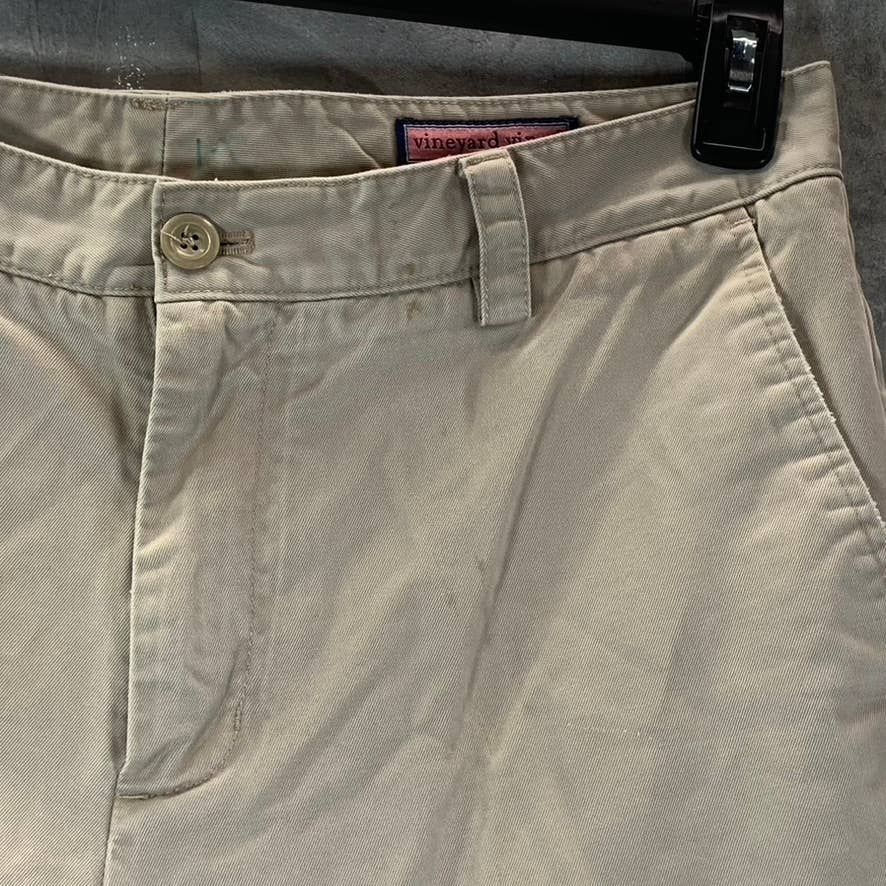 VINEYARD VINES Men's Tan Slim-Fit Collegiate Pants SZ 35X30