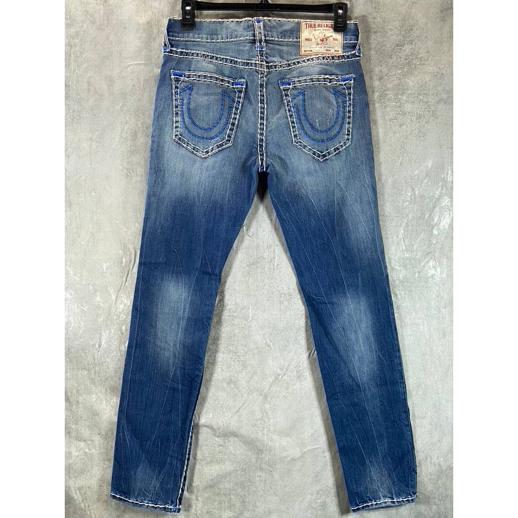 TRUE RELIGION Men's Blue Rocco Relaxed Skinny Jeans SZ 32