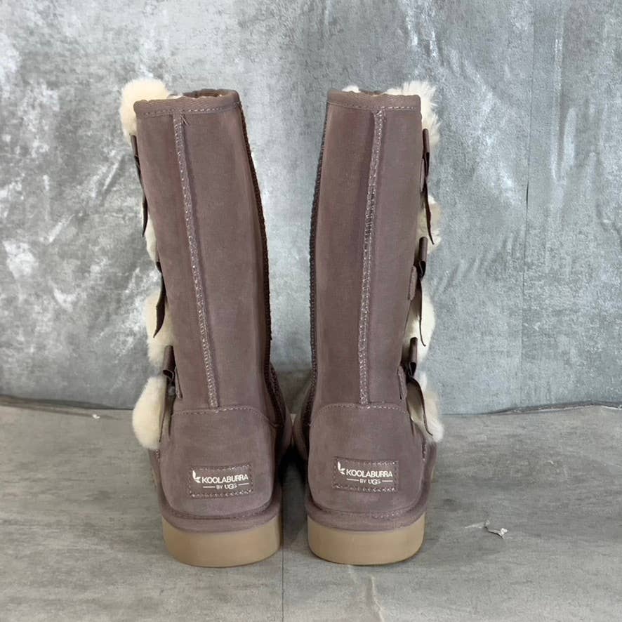 KOOLABURRA By UGG Women's Cinder Victoria Faux-Fur Tall Pull-On Boots SZ 6