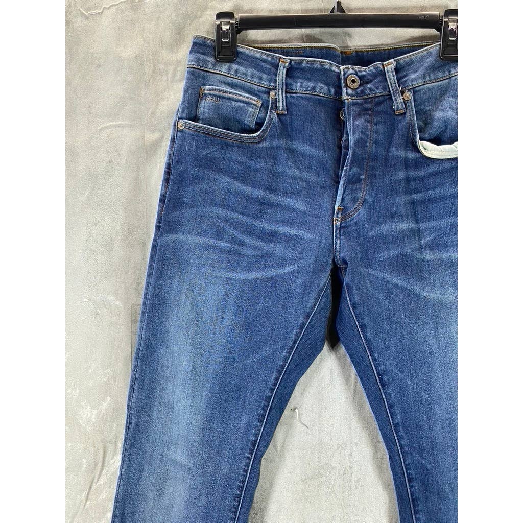 G-STAR RAW Men's Worn In Dusk Blue 3301 Slim-Fit Jeans SZ 32X32