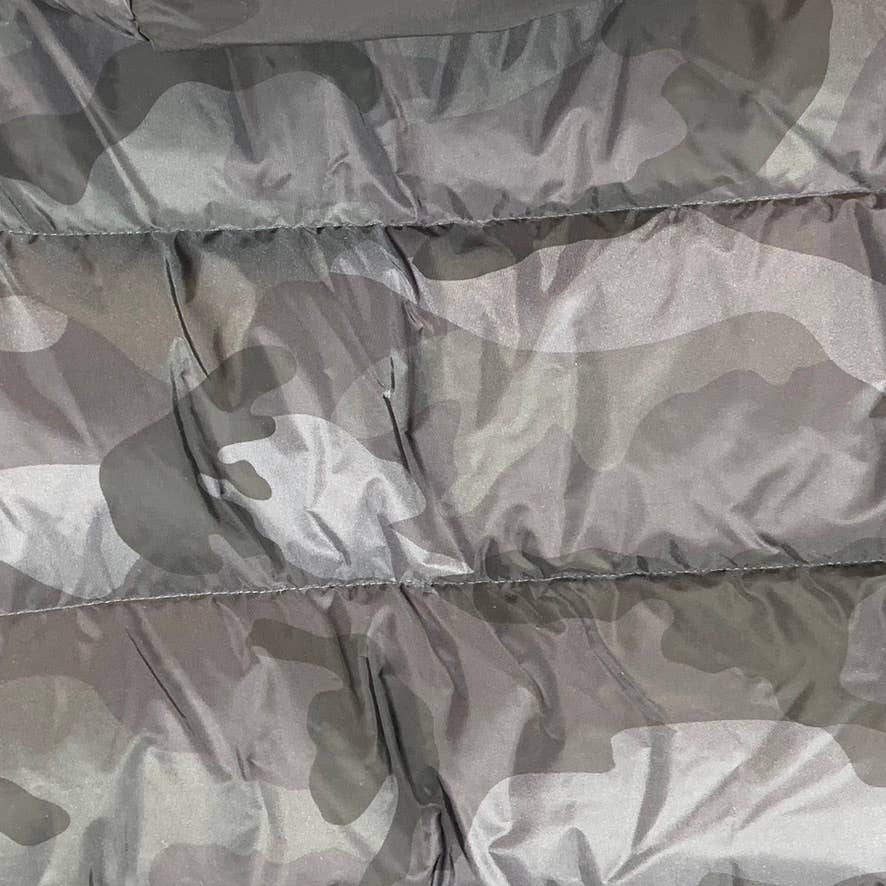 SAM NEW YORK Men's Charcoal Camo Water Resistant Glacier Puffer Jacket SZ M