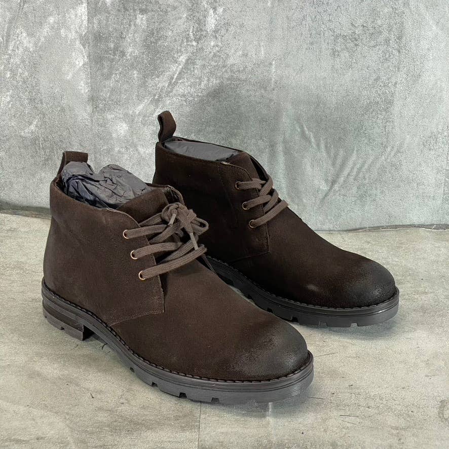 VINTAGE FOUNDRY CO. Men's Brown Leather Turner Lace-Up Chukka Boots SZ 9.5