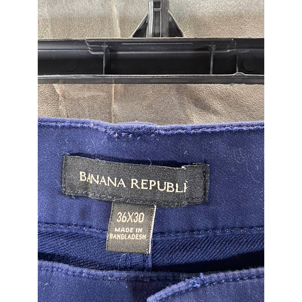 BANANA REPUBLIC Men's Navy Slim-Fit Chino Pants SZ 36X30