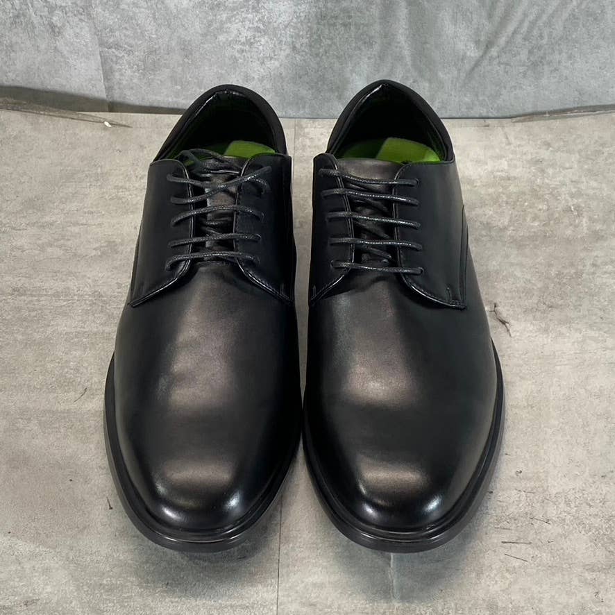 VANCE CO. Men's Wide Width Black Kimball Plain-Toe Lace-Up Dress Shoes SZ 14W