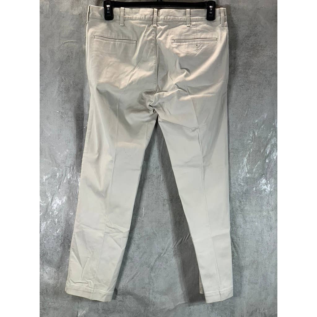 J.CREW Men's Beige Mercantile Flex Slim-Fit Chino Pants SZ 33X32