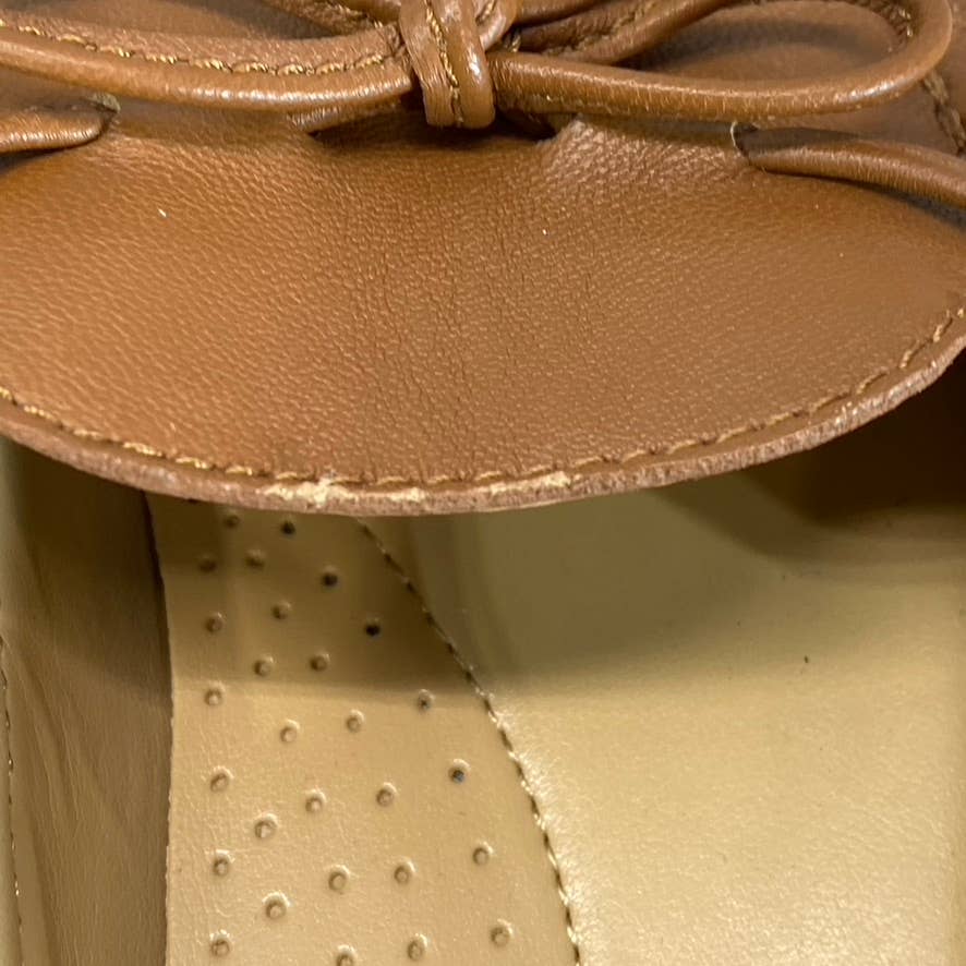 MICHAEL MICHAEL KORS Women's Luggage Brown Leather Sutton Moccasin Loafers SZ6.5