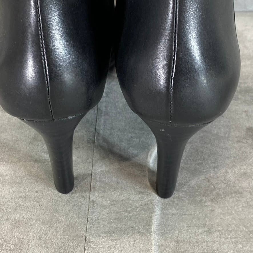 LAUREN RALPH LAUREN Women's Black Leather Caelynn High-Heel Tall Dress Boots SZ8