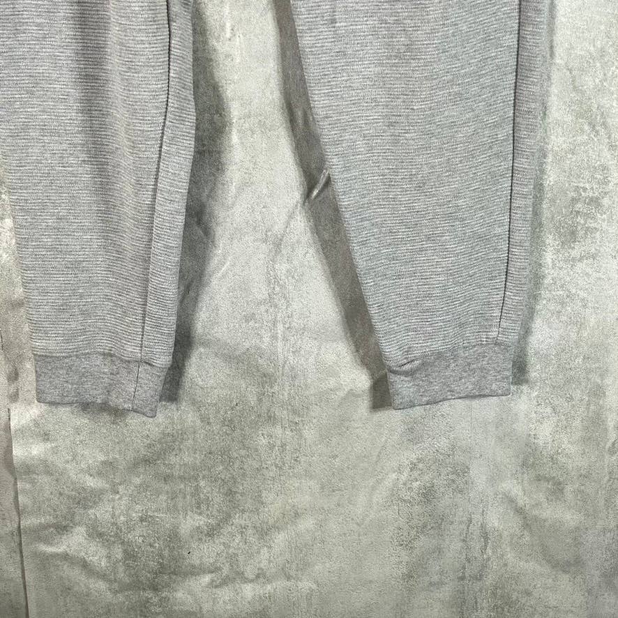 HUGO BOSS Women's Gray Bodywear Waffle Texture Logo Waistband Lunge Set SZ M