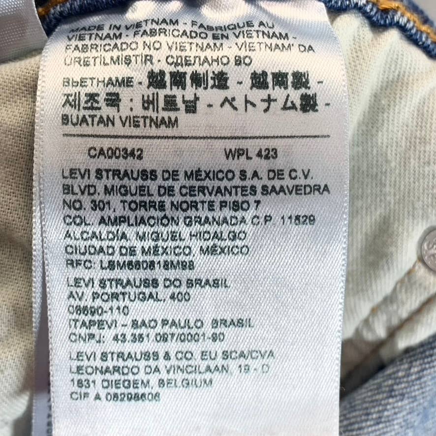 LEVI'S Men's Medium Wash 541 Athletic Taper 11" Denim Shorts SZ 36