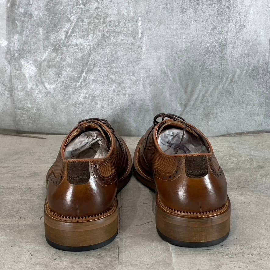 VINTAGE FOUNDRY CO. Men's Cognac Leather Clark Lace-Up Oxfords SZ 9