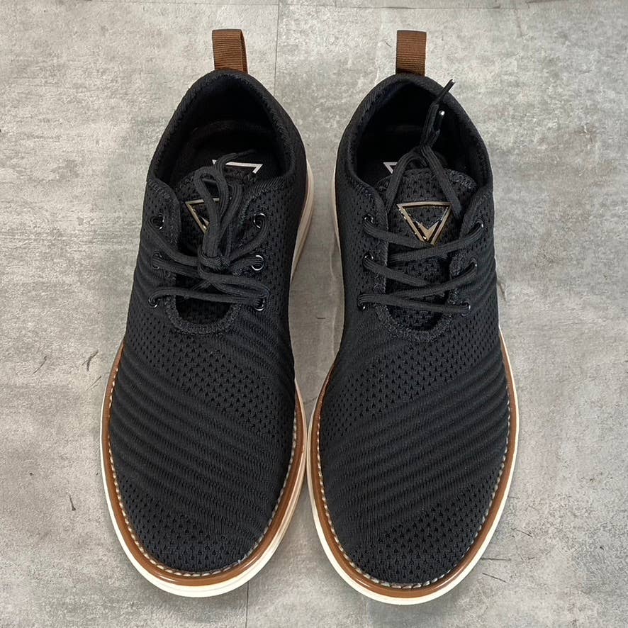 VANCE CO. Men's Black Knit Novak Comfort Foam Lace-Up Dress Shoes SZ 8