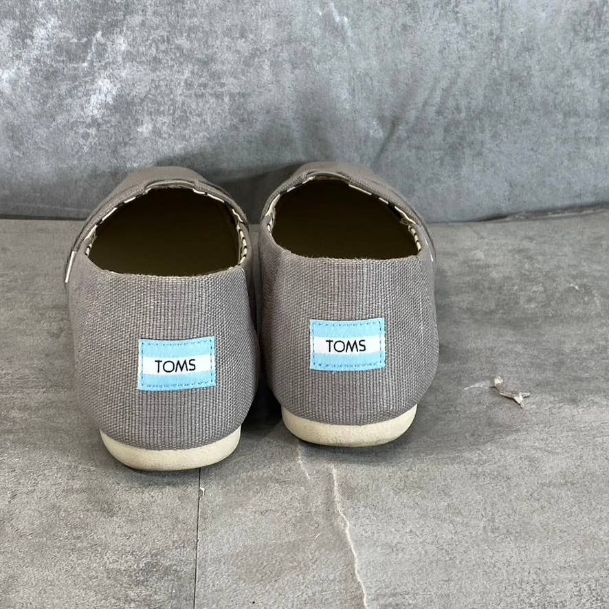 TOMS Women's Morning Dove Canvas Alpargata Recycled Lightweight Flats SZ 10