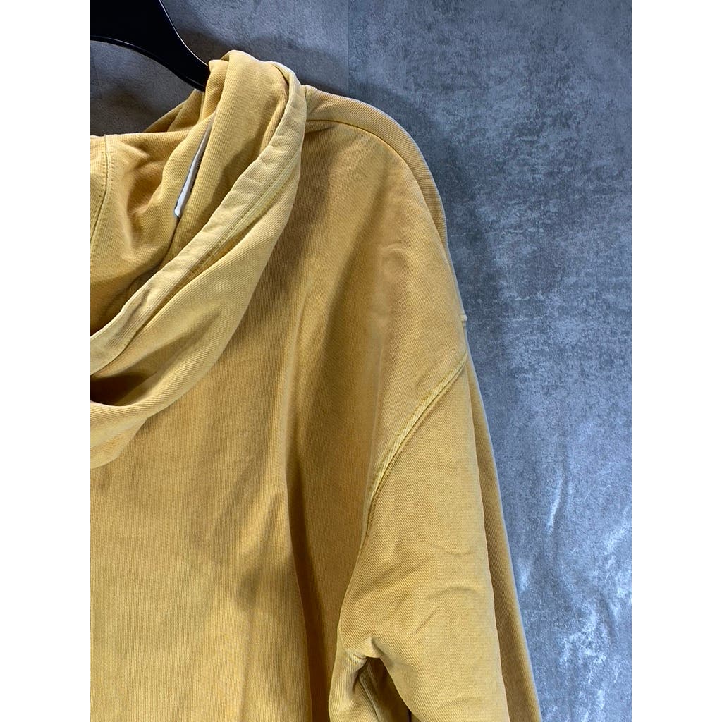 LEVI'S Men's Golden Apricot Yellow Relaxed-Fit Original Logo Pullover Hoodie SZS