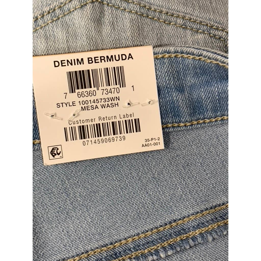 STYLE & CO Women's Plus Size Mesa Wash Mid-Rise Roll-Cuff Bermuda Shorts SZ 16W