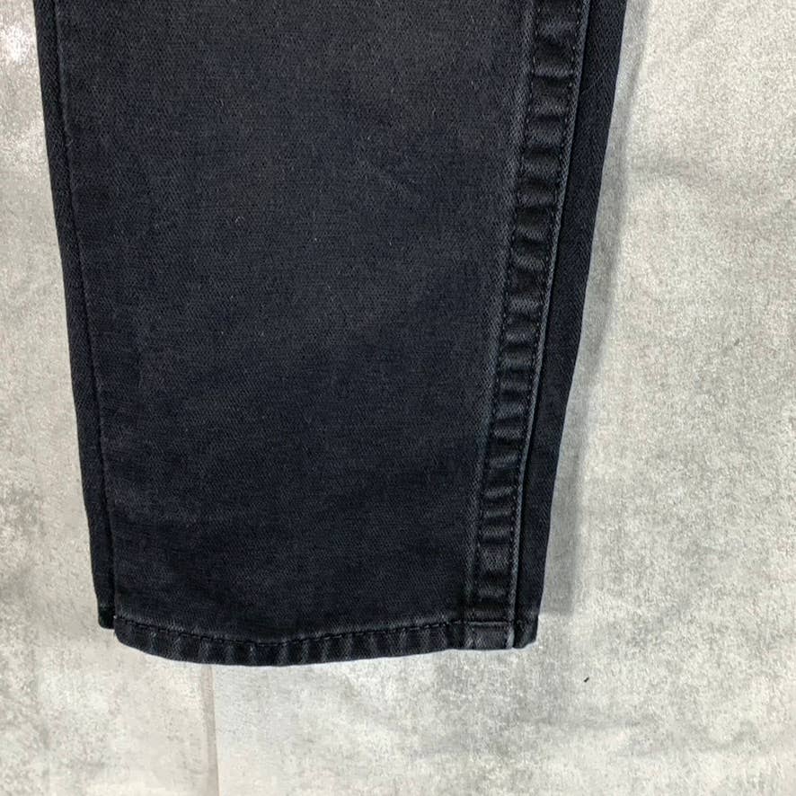 TRUE RELIGION Men's Black Straight-Fit Flap Pockets Cotton Jeans SZ 33X32