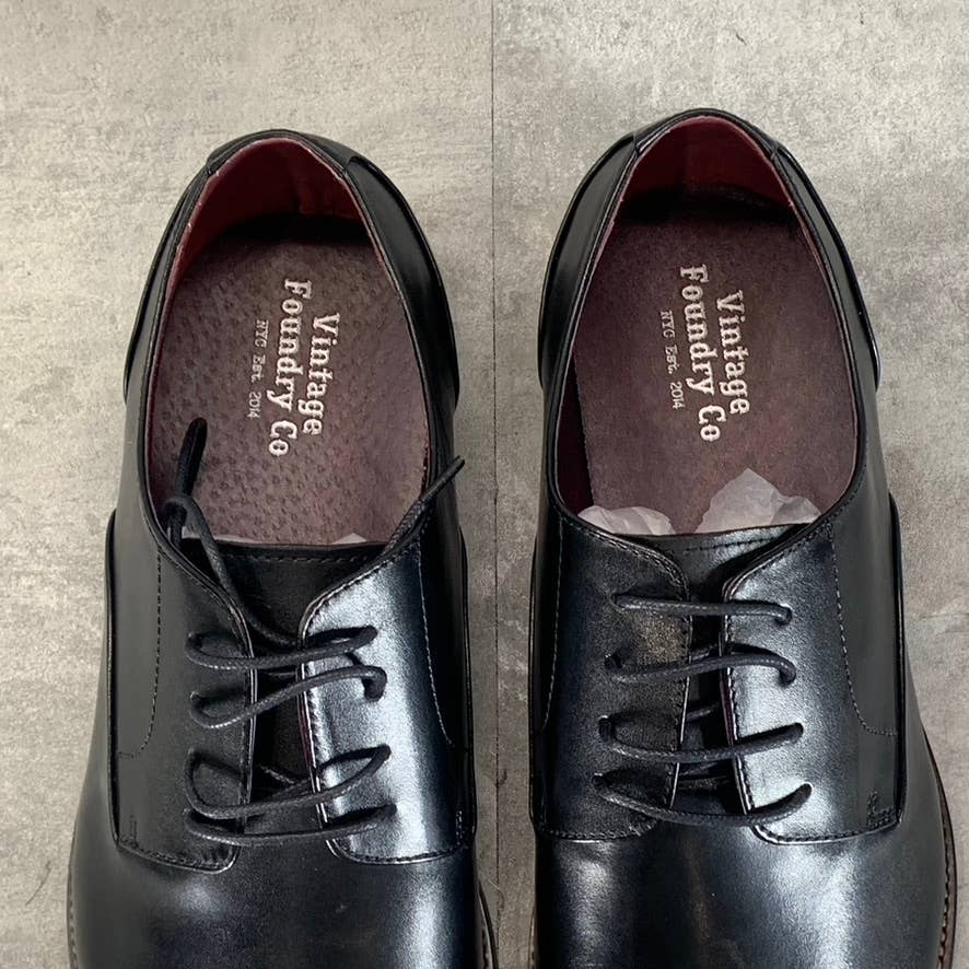 VINTAGE FOUNDRY CO. Men's Black Leather Taylor Lace-Up Oxford Shoes SZ 11