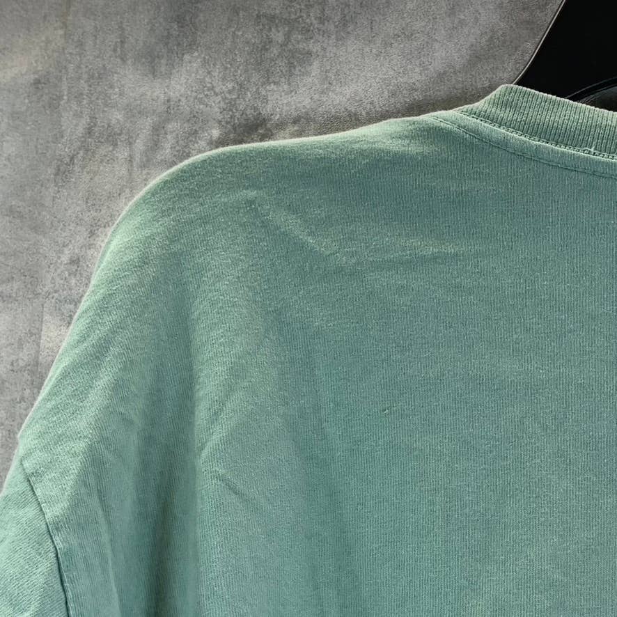 OBEY GIANT Men's Army Green Crewneck Logo Long-Sleeve T-Shirt SZ M