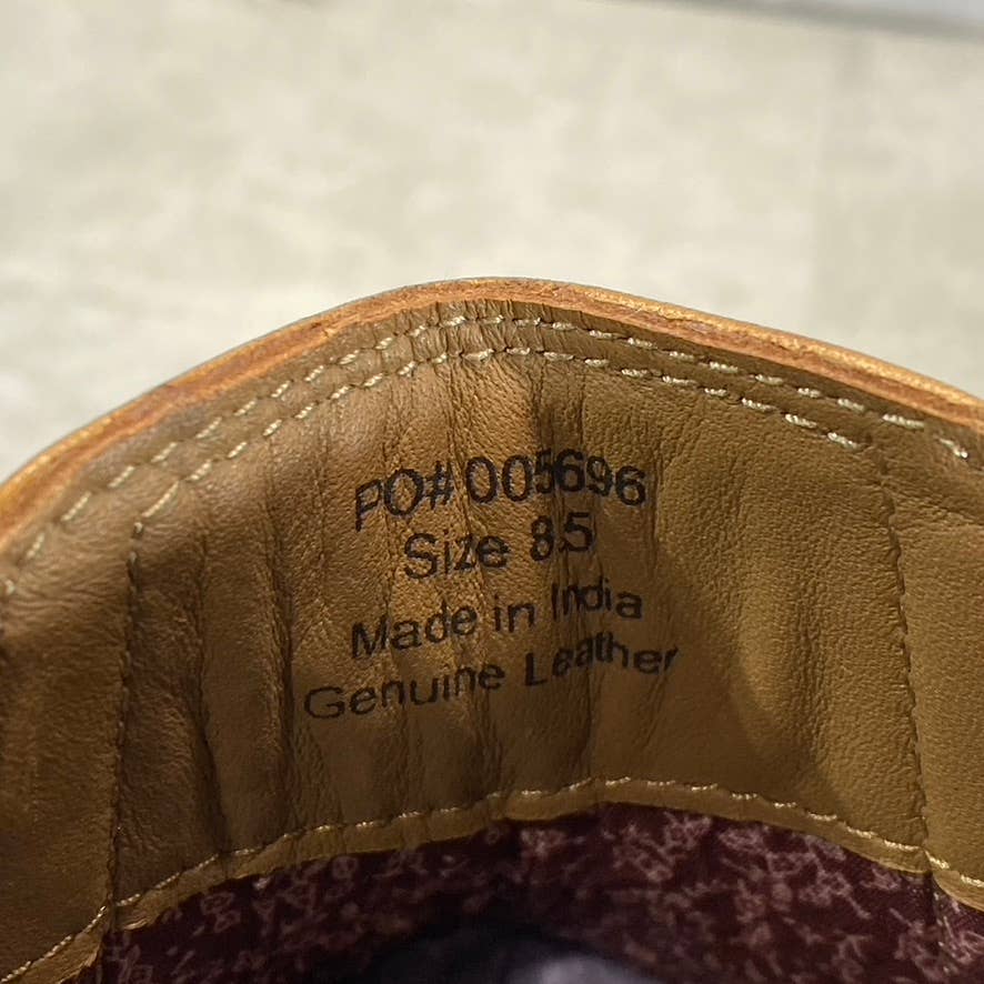 THOMAS & VINE Men's Brown Nash Wingtip Pull-On Chelsea Boots SZ 8.5