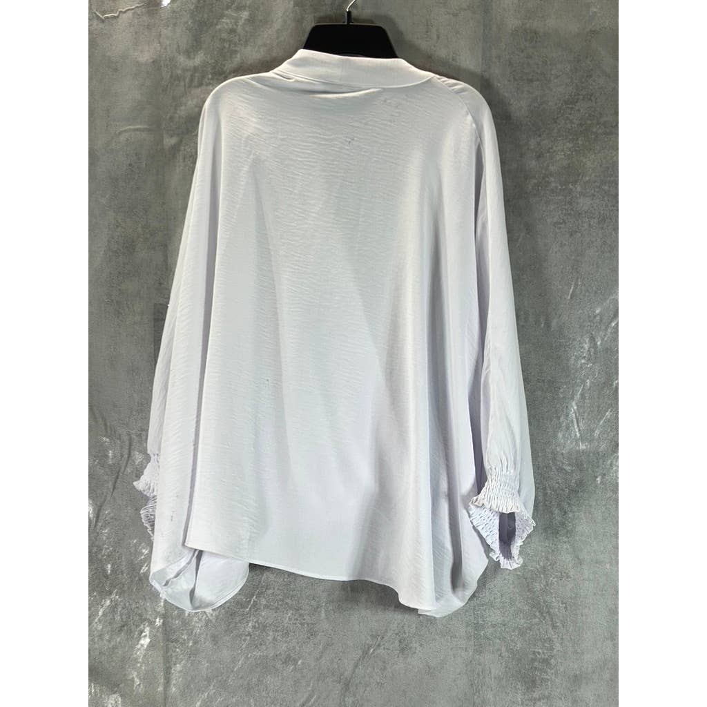 ALFANI Women's Bright White Surplice 3/4 Dolman Sleeve Top SZ XL