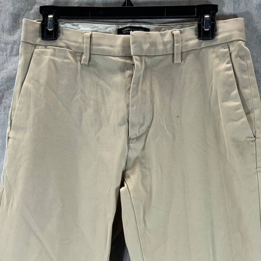 BANANA REPUBLIC Men's Khaki Straight-Fit Emerson Stretch Chino Pants SZ 28X30