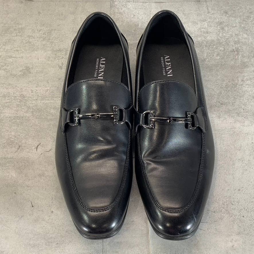 ALFANI Men's Black Otis Bit Moc-Toe Slip-On Loafers SZ 11