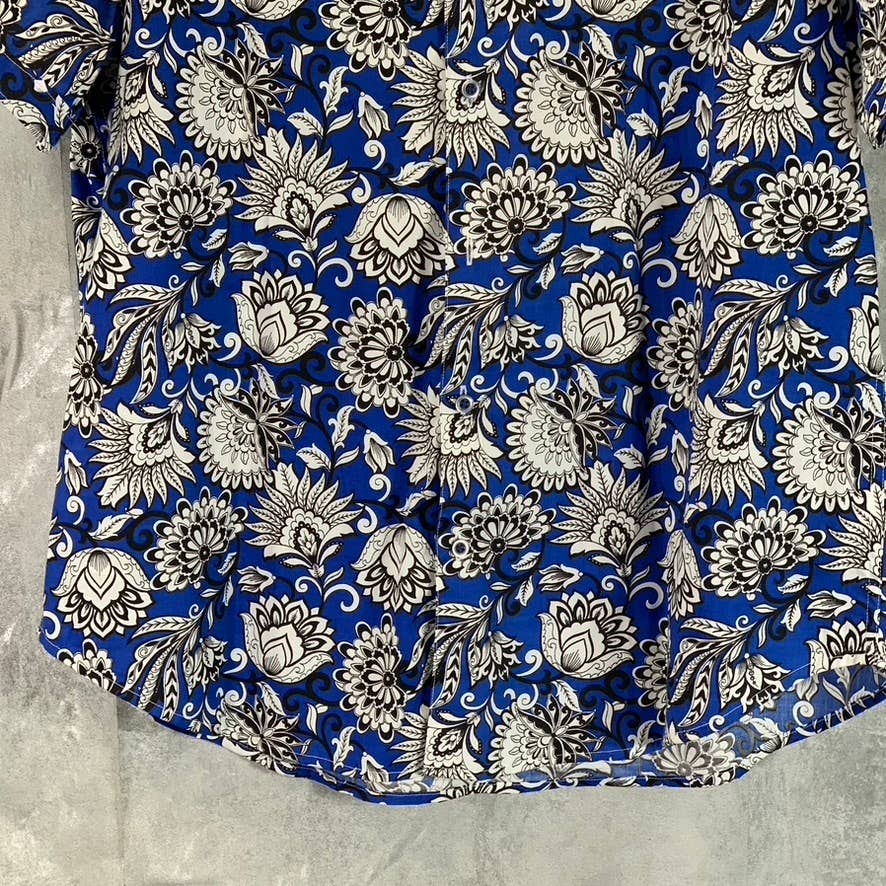 ROBERT GRAHAM Men's Blue Crossett Hawaiian Classic-Fit Button-Up Shirt SZ XL
