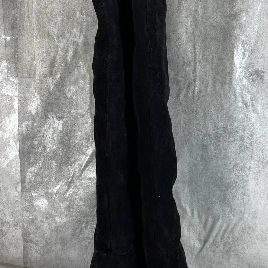 STEVEN By Steve Madden Women's Black Micro Kendrick Knee-High Dress Boots SZ 8.5