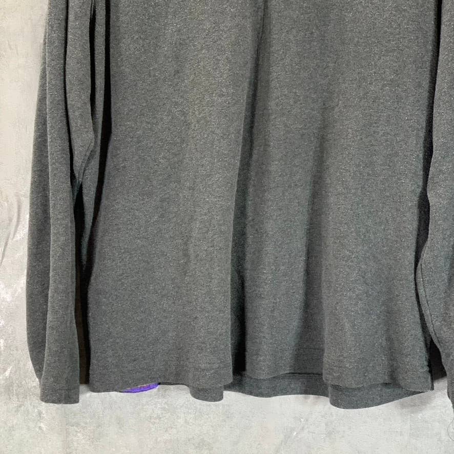 ROBERT GRAHAM Men's Gray Classic-Fit Quarter-Zip Pullover Sweater SZ XL
