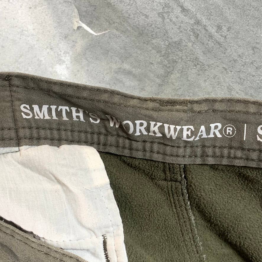 SMITHS WORKWEAR Men's Tan Fleece Lined Canvas Cargo Pants SZ 40X30