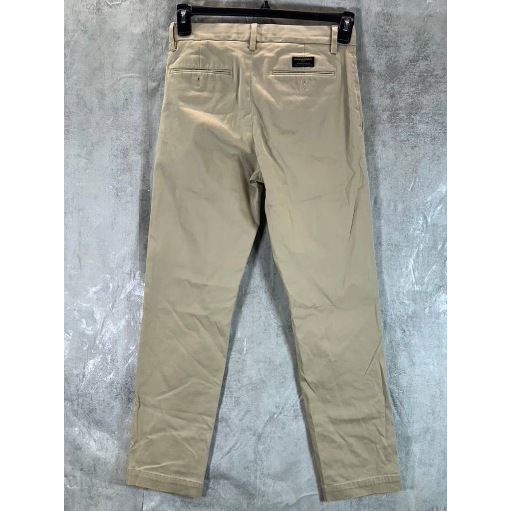 BANANA REPUBLIC Men's Khaki Straight-Fit Emerson Stretch Chino Pants SZ 28X30
