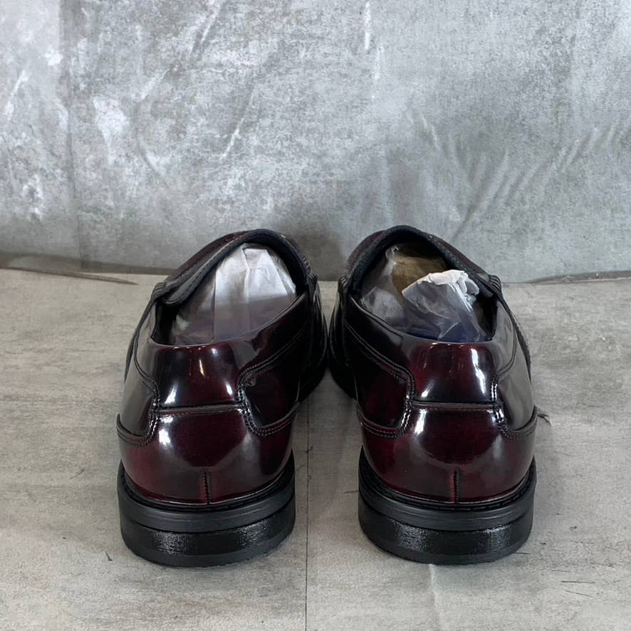 NUNN BUSH Men's Burgundy Multi Lincoln Moc Toe Penny Loafer SZ 14