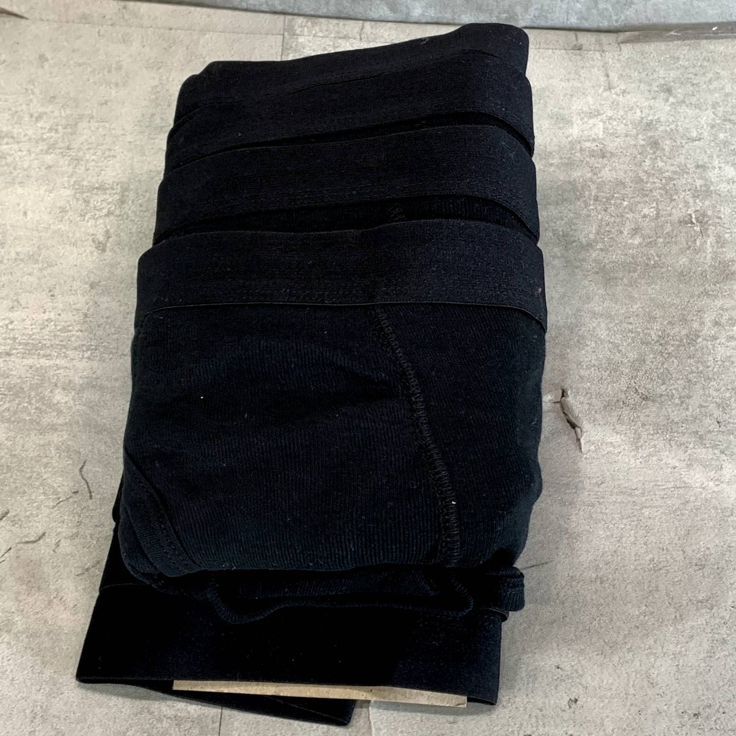 CLUB ROOM Men's Solid Black Full-Cut Tagless No-Ride Up 8-Pack Briefs SZ L
