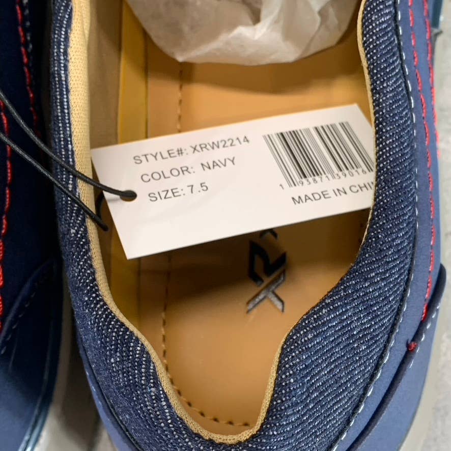 XRAY FOOTWEAR Men's Navy Faux Leather Duane Slip-On Loafers SZ 7.5