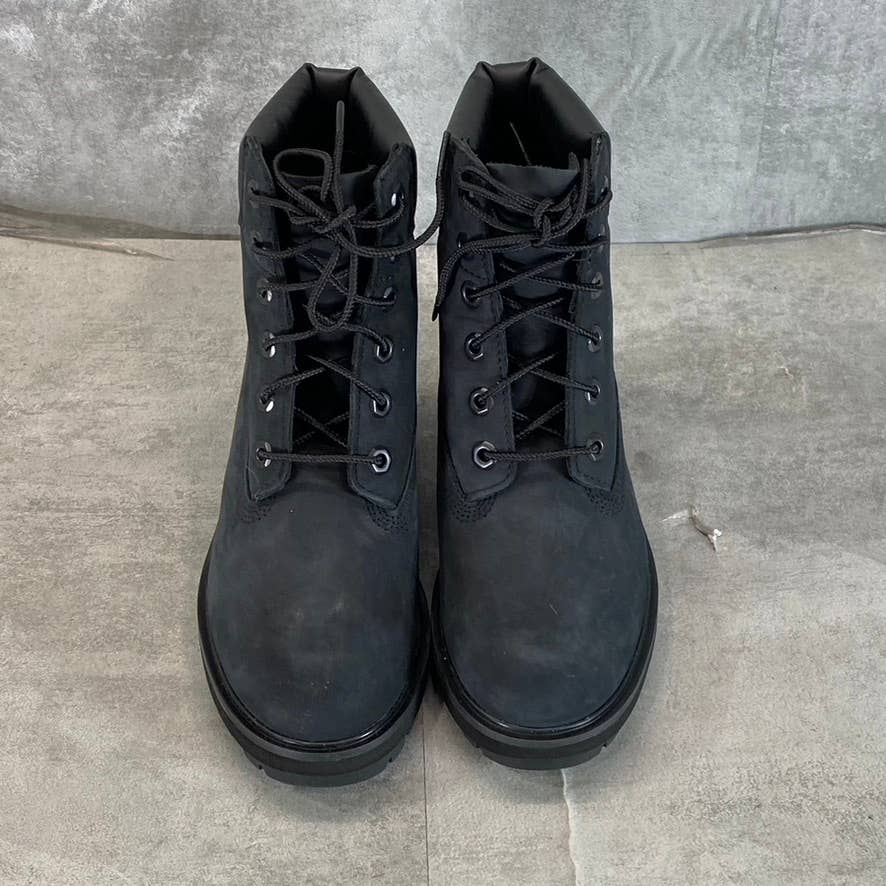 TIMBERLAND Women's Black Nubuck Kinsley Memory Foam Waterproof Boots SZ 7.5