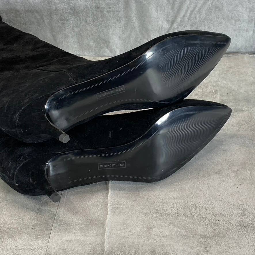 STEVEN By Steve Madden Women's Black Micro Kendrick Knee-High Dress Boots SZ 8.5