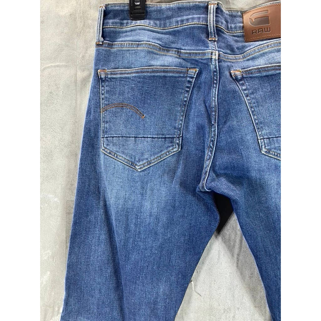 G-STAR RAW Men's Worn In Dusk Blue 3301 Slim-Fit Jeans SZ 32X32