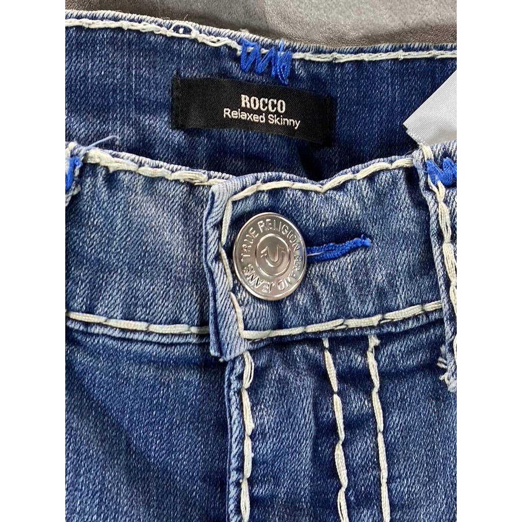 TRUE RELIGION Men's Blue Rocco Relaxed Skinny Jeans SZ 32