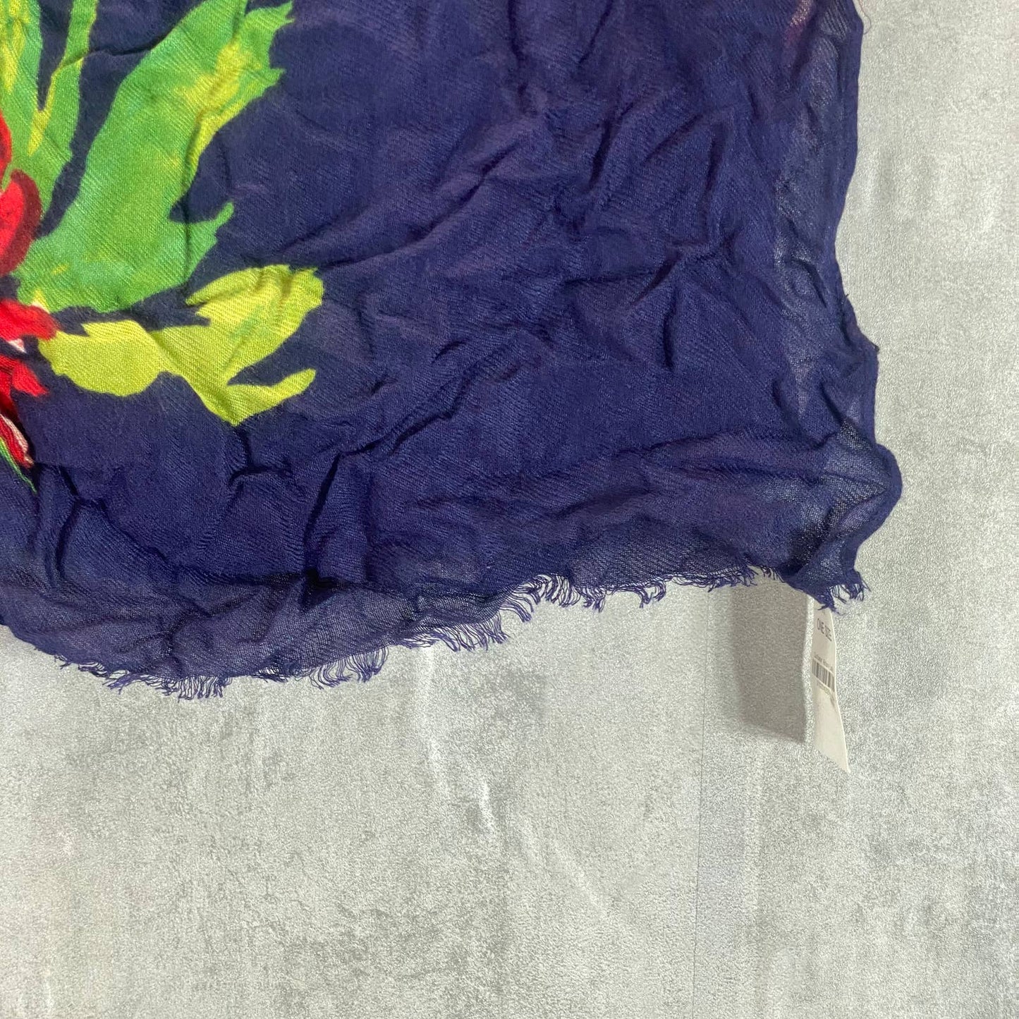 INC INTERNATIONAL CONCEPTS Women's Blue Bold Floral-Print Pashmina Scarf SZ OS
