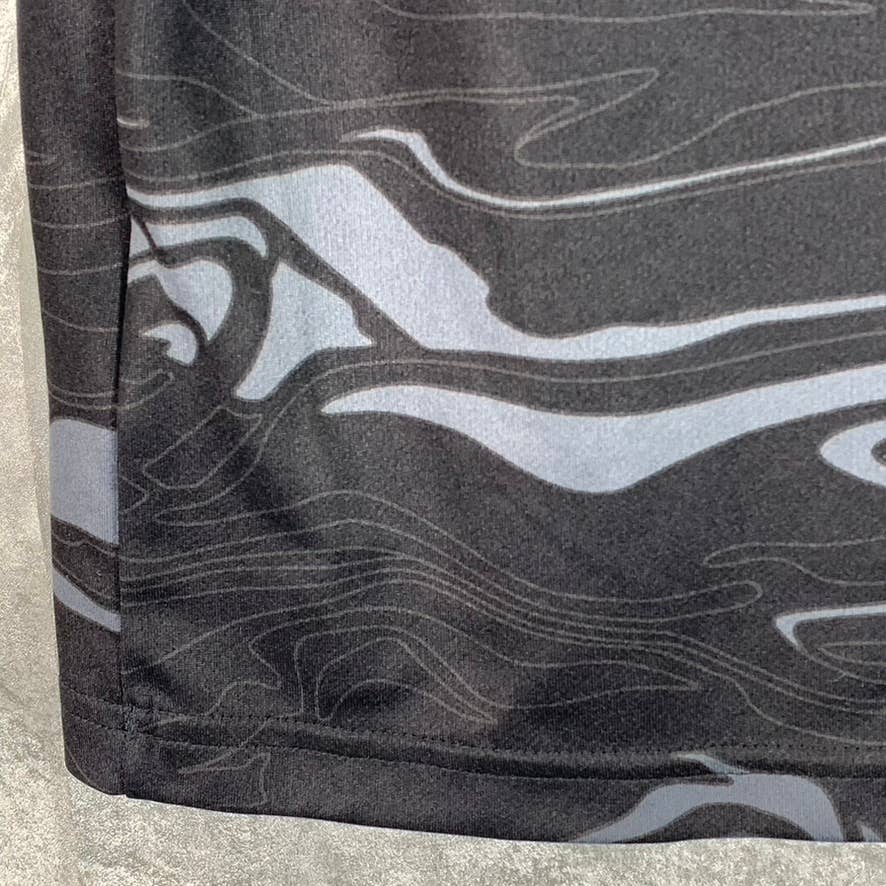 ASICS Men's GPX Black/Grey Printed Performance Crewneck Short-Sleeve T-Shirt SZM