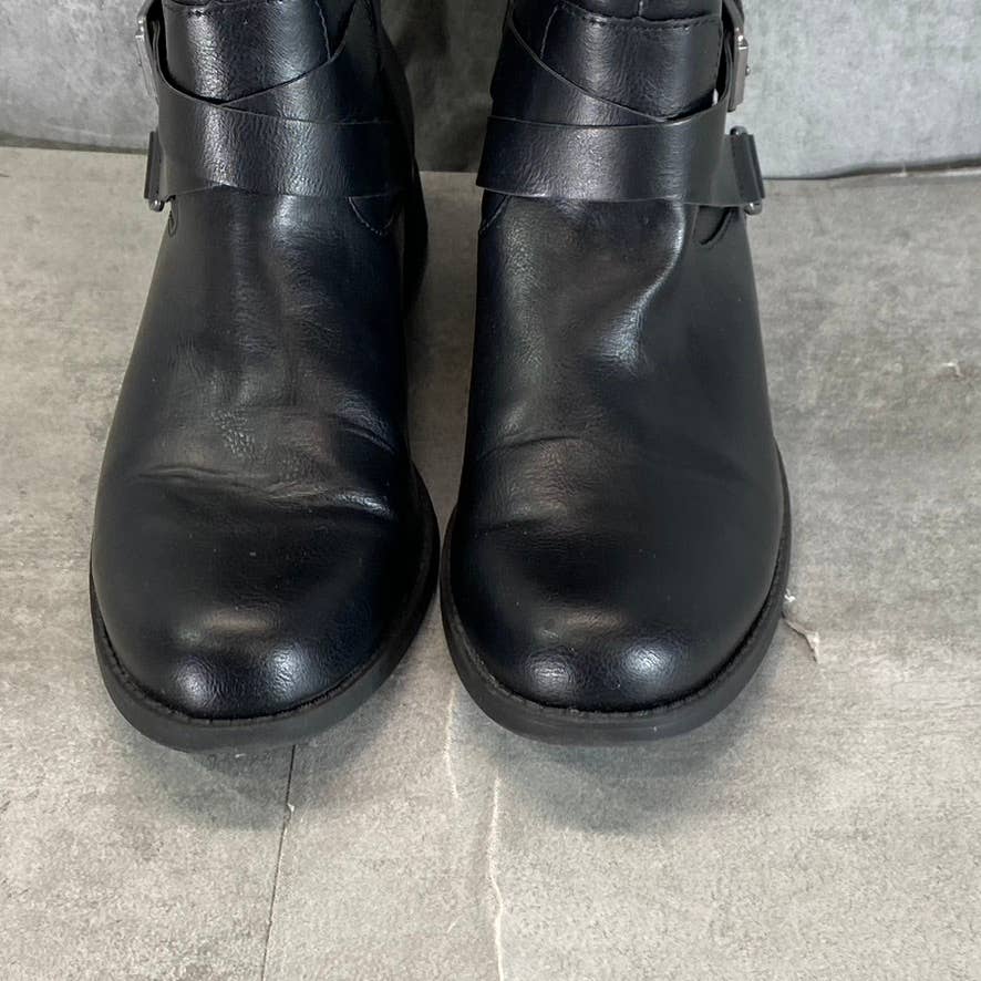 STYLE & CO Women's Black Marliee Full Side-Zip Round-Toe Tall Riding Boots SZ9.5