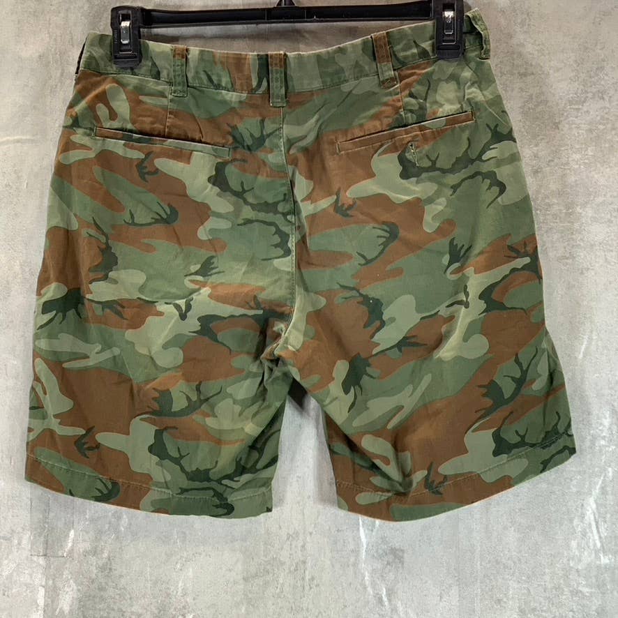 J.CREW Men's Green Camo 9" Low-Rise Stretch Shorts SZ 32